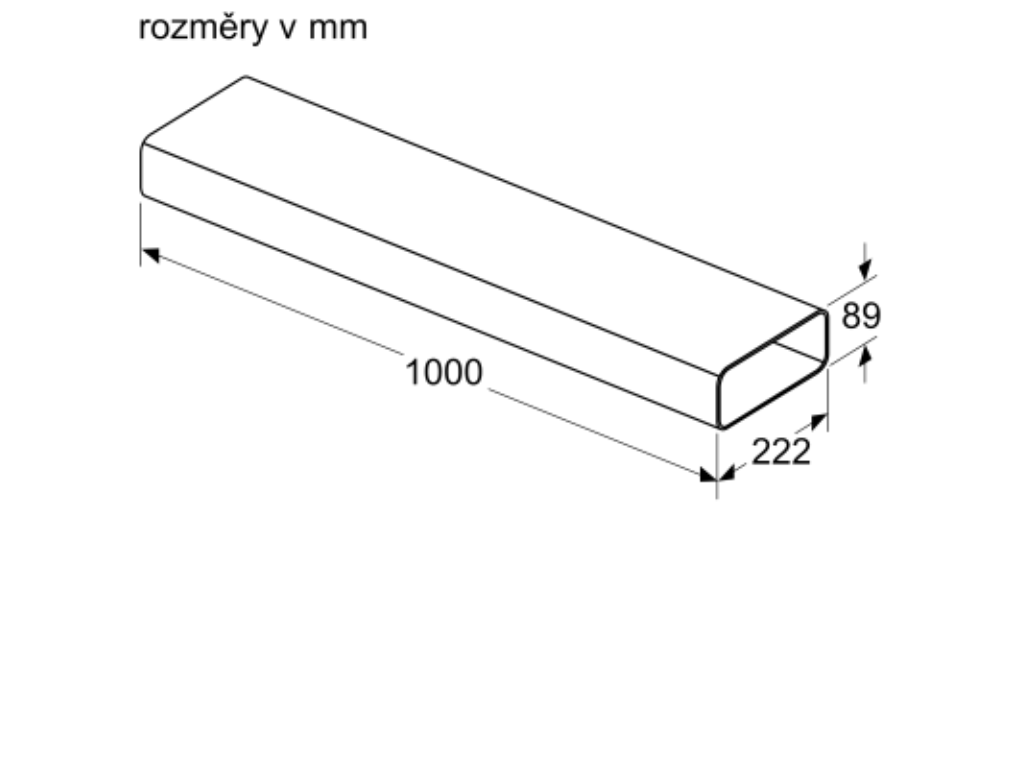 rovný prvek plochého potrubí (1 000 mm, vnější)_3